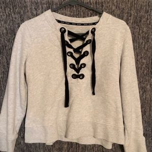 Grey cropped sweatshirt!
